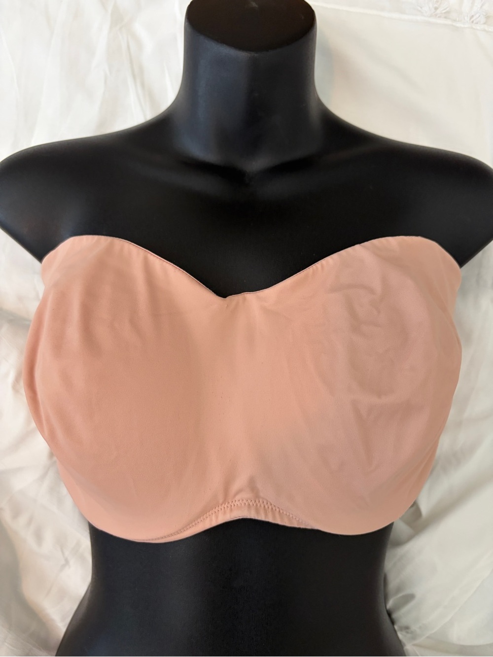 Delimira Strapless Convertible Unlined Bra, Blush Beige, size 36E